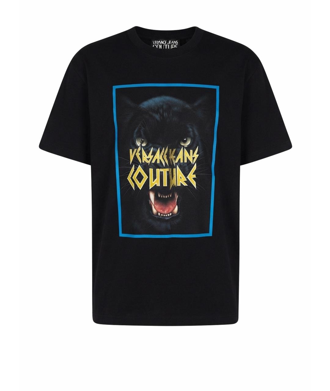 VERSACE JEANS COUTURE Черная хлопковая майка, фото 1