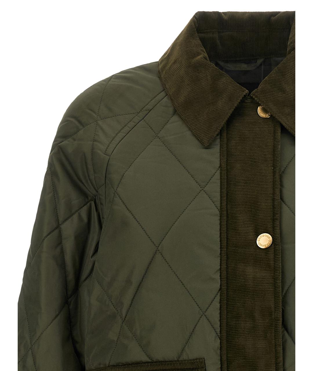 BARBOUR Зеленая полиэстеровая куртка, фото 3