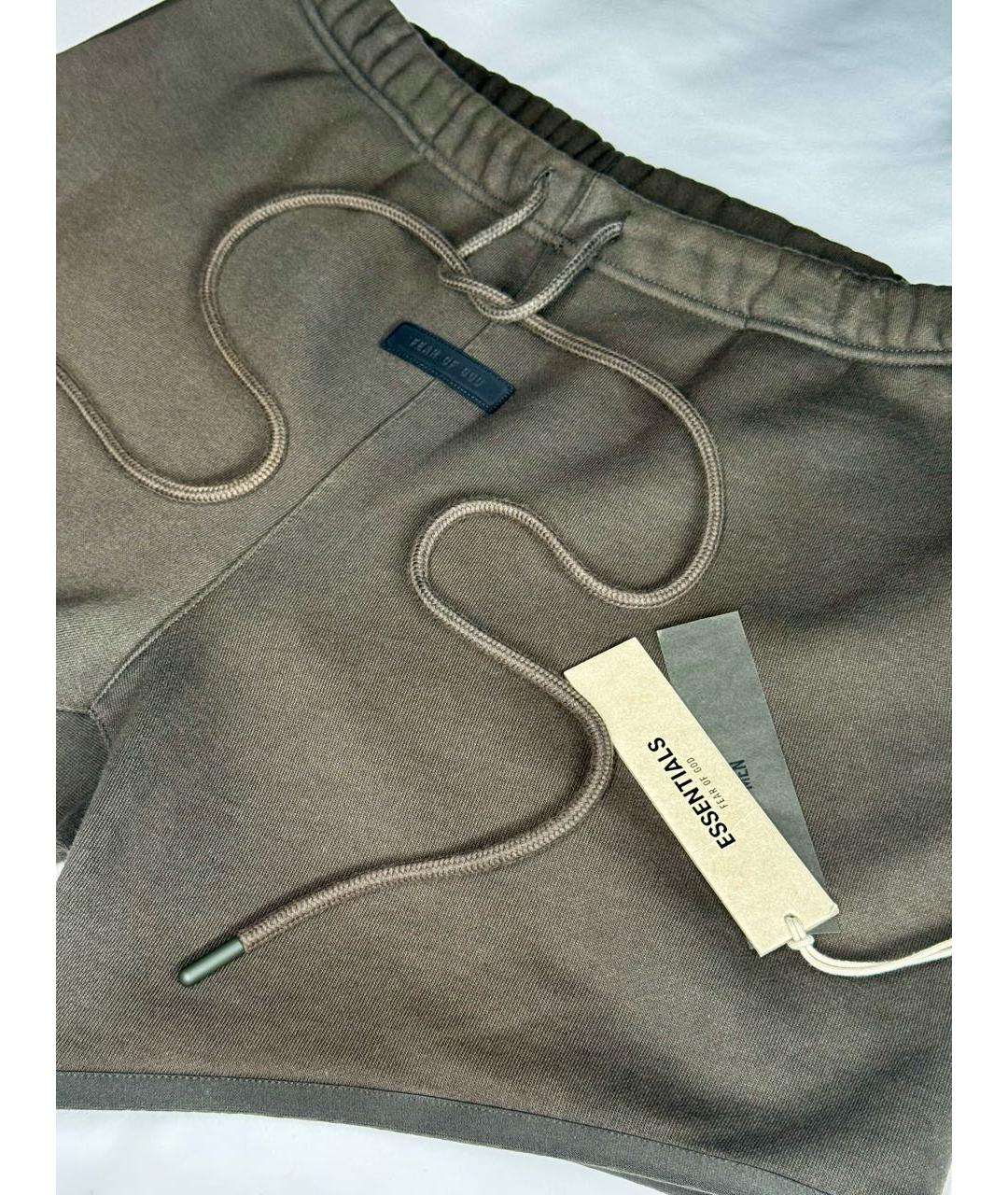 FEAR OF GOD ESSENTIALS Антрацитовые хлопковые шорты, фото 3