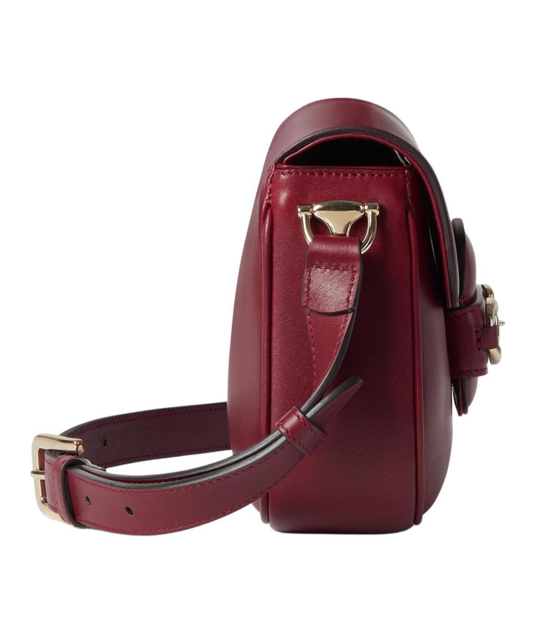 GUCCI Красная кожаная сумка через плечо, фото 3