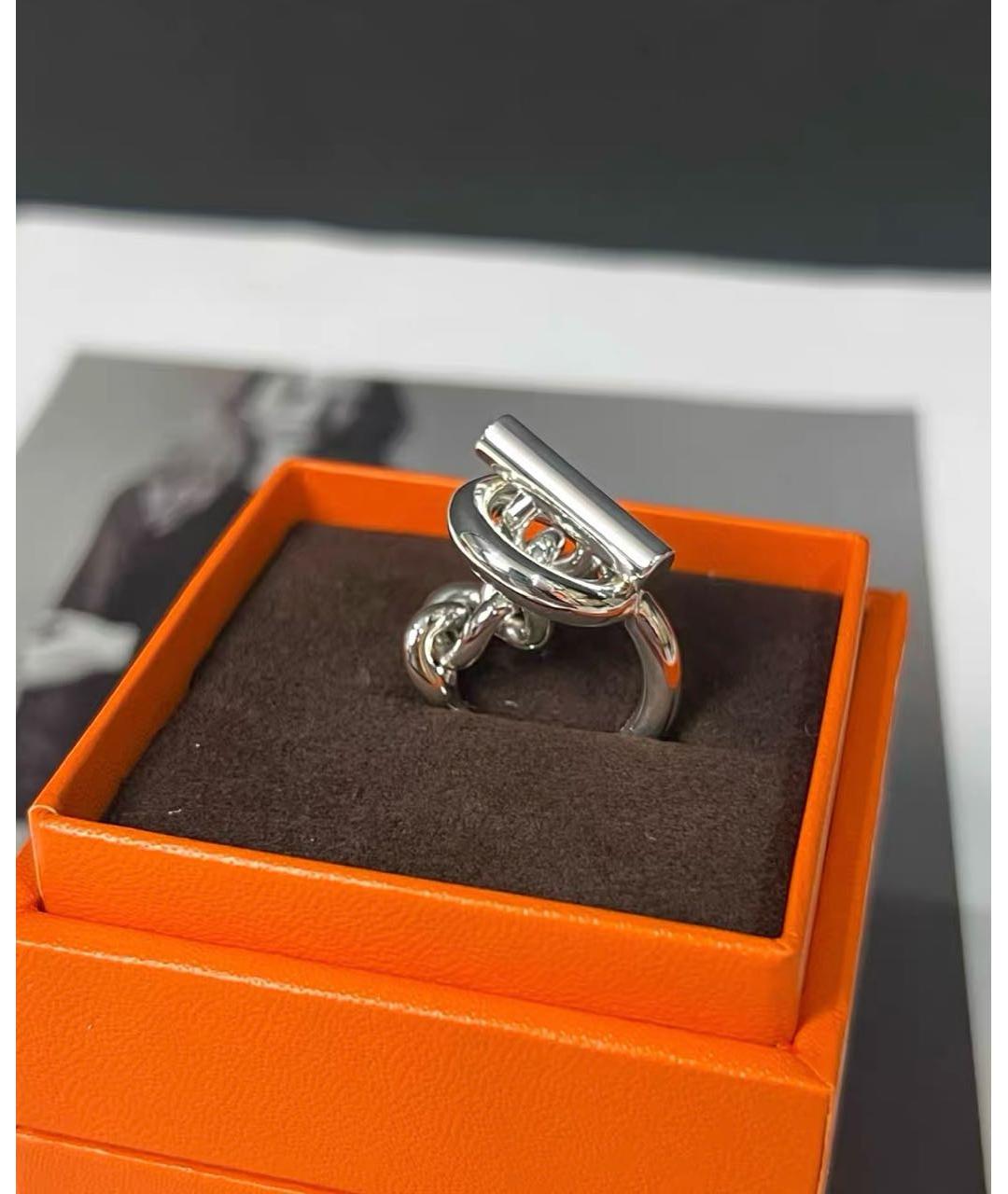 HERMES Серебряное серебряное кольцо, фото 2