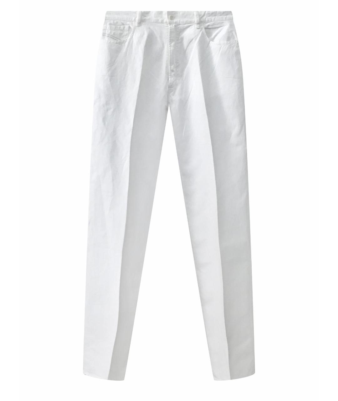 ERMENEGILDO ZEGNA Белые повседневные брюки, фото 1