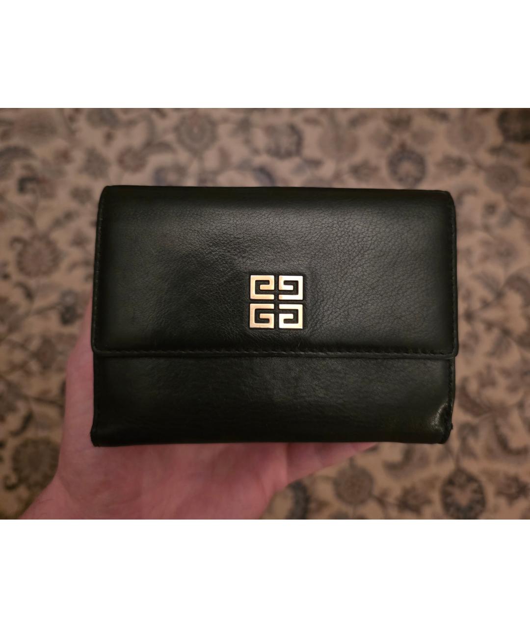 GIVENCHY Черный кожаный кошелек, фото 5
