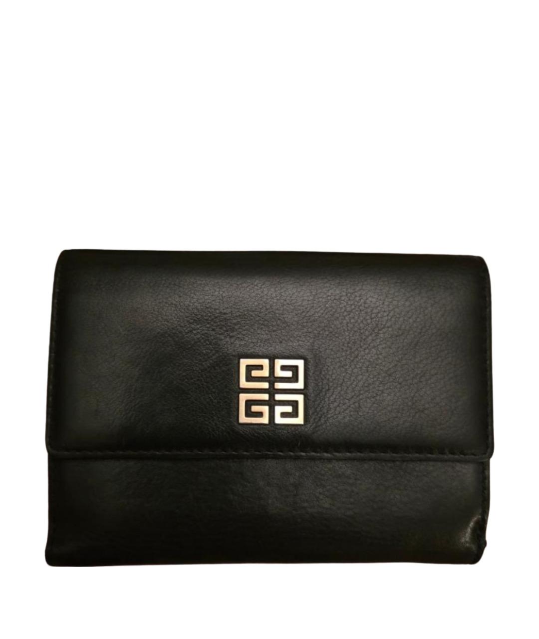 GIVENCHY Черный кожаный кошелек, фото 1