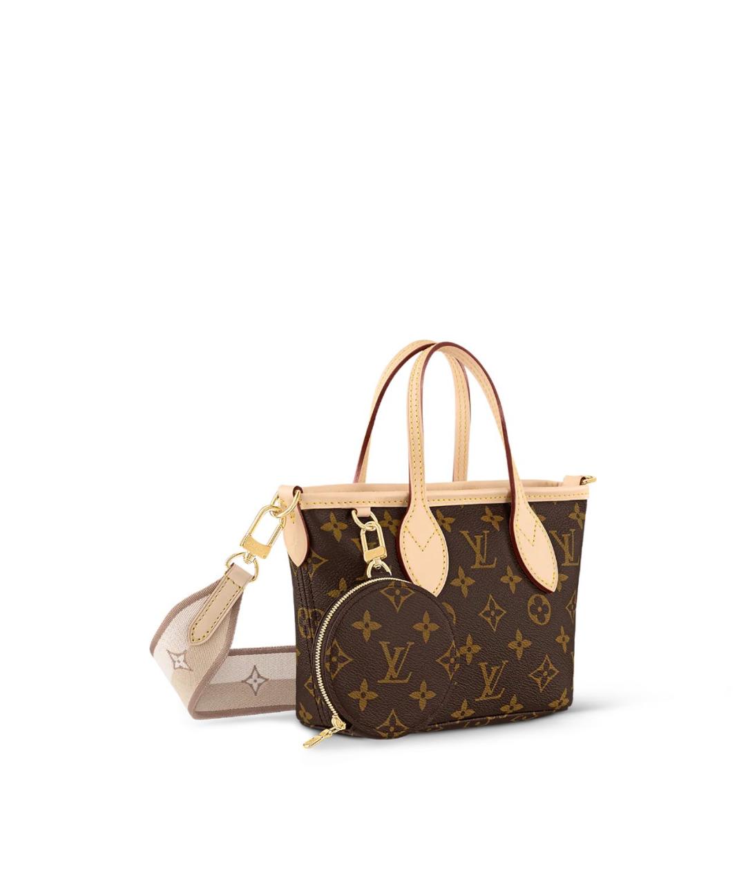 LOUIS VUITTON Коричневая сумка с короткими ручками из канвы, фото 3