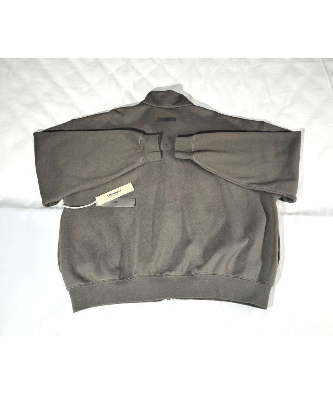 FEAR OF GOD ESSENTIALS Антрацитовая хлопковая куртка, фото 4