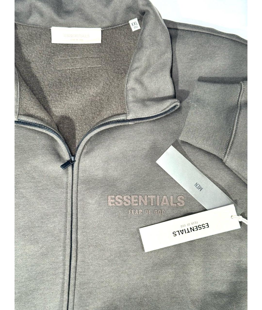 FEAR OF GOD ESSENTIALS Антрацитовая хлопковая куртка, фото 5