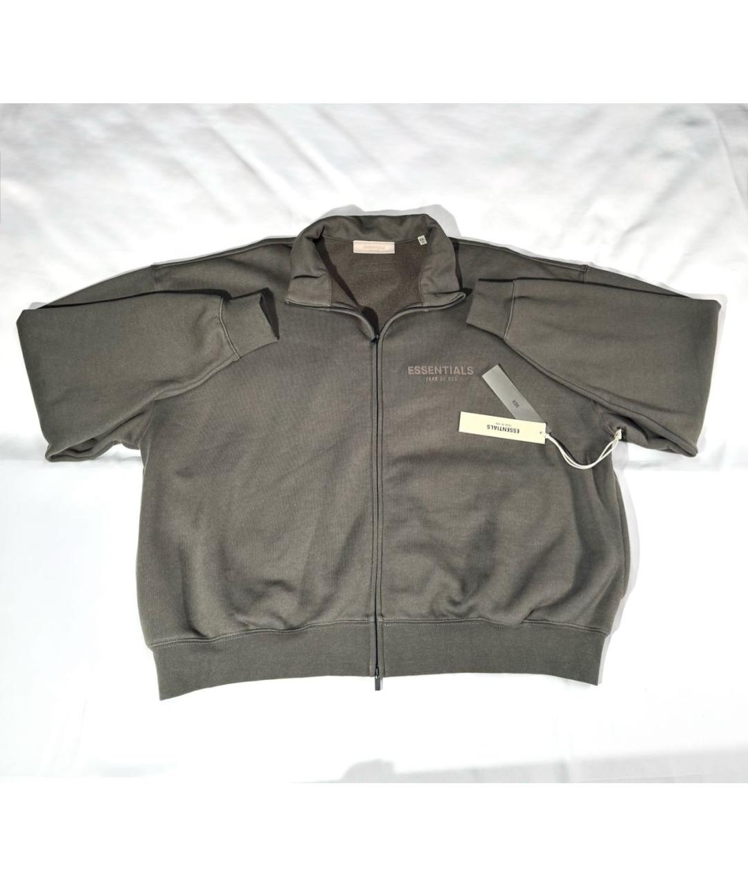 FEAR OF GOD ESSENTIALS Антрацитовая хлопковая куртка, фото 3