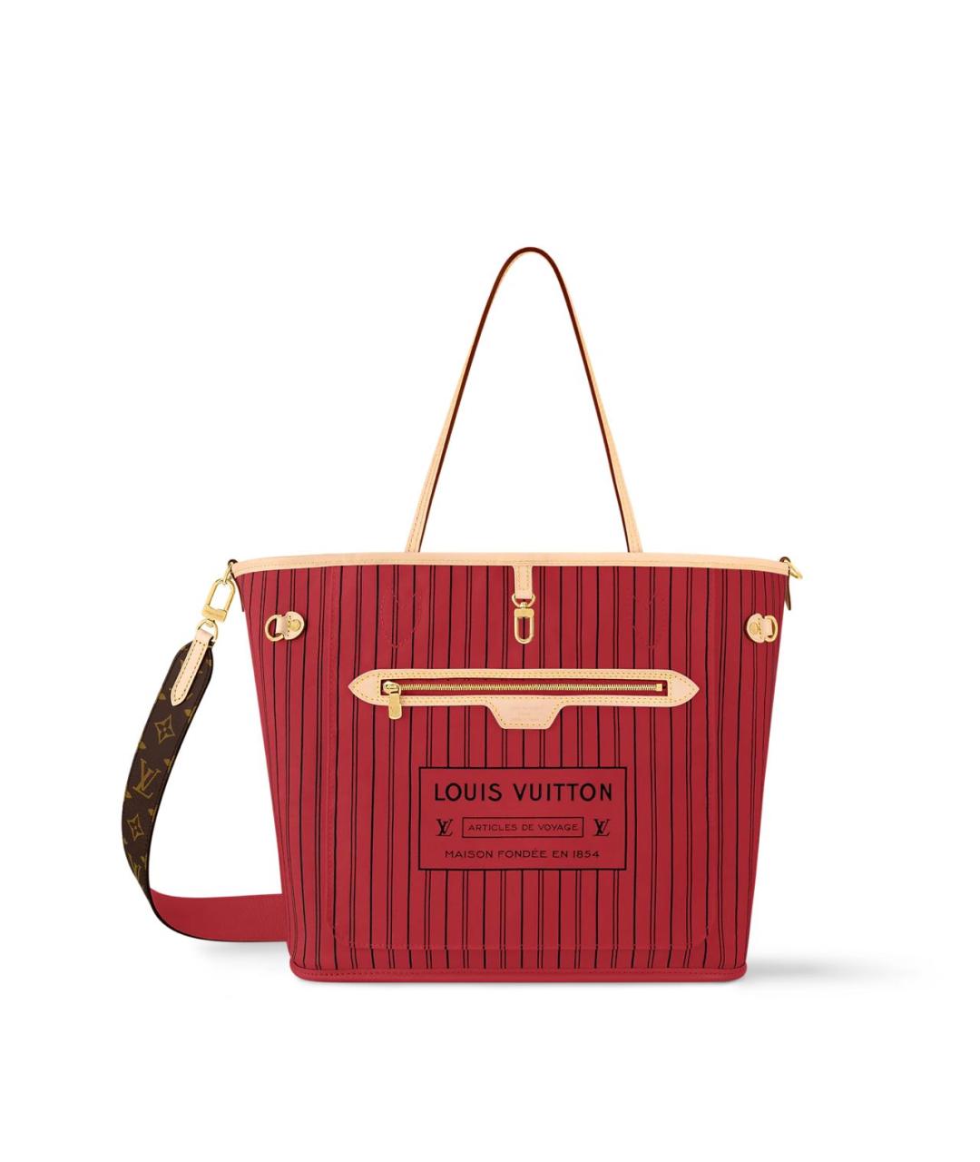 LOUIS VUITTON Коричневая сумка тоут из канвы, фото 2