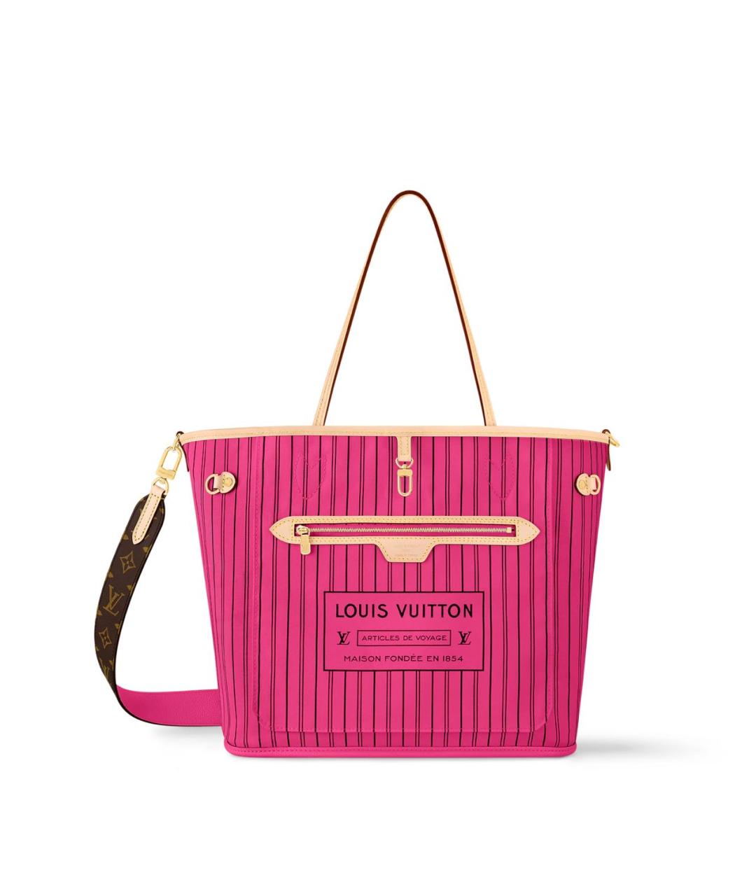 LOUIS VUITTON Коричневая сумка тоут из канвы, фото 4