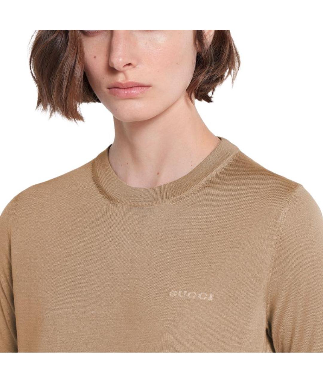 GUCCI Бежевый джемпер / свитер, фото 3