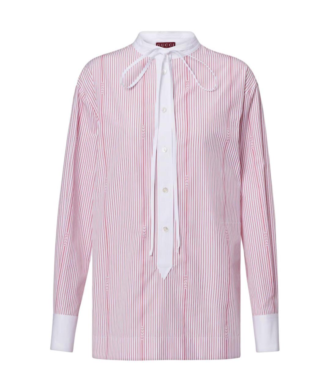 GUCCI Красная хлопковая рубашка, фото 1