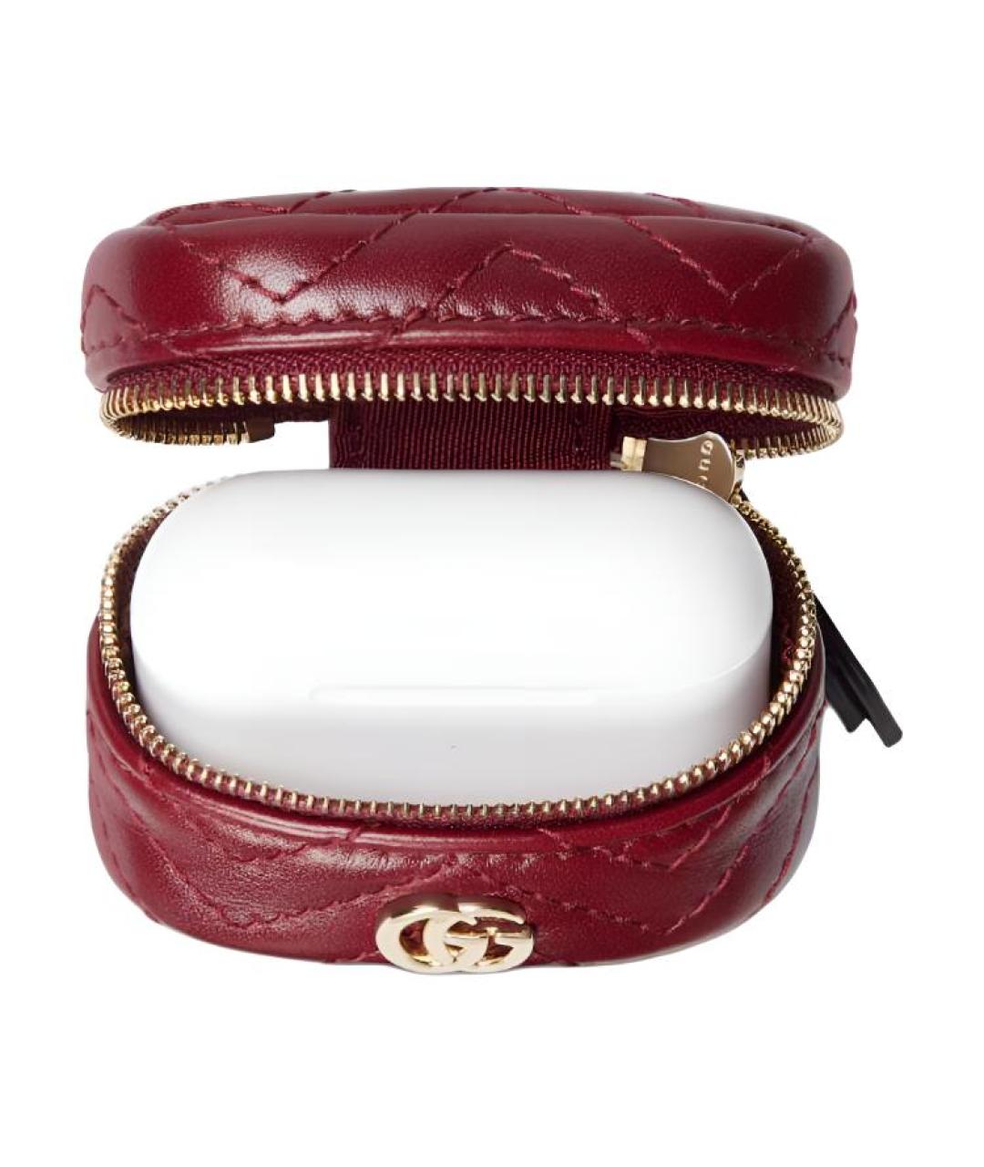 GUCCI Красный кожаный кошелек, фото 5