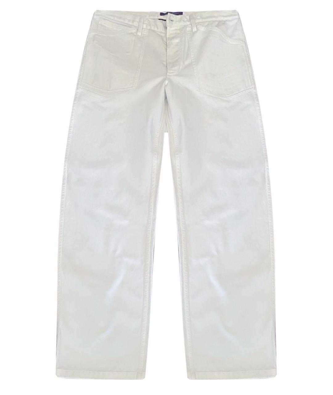 RALPH LAUREN Белые хлопковые джинсы, фото 1