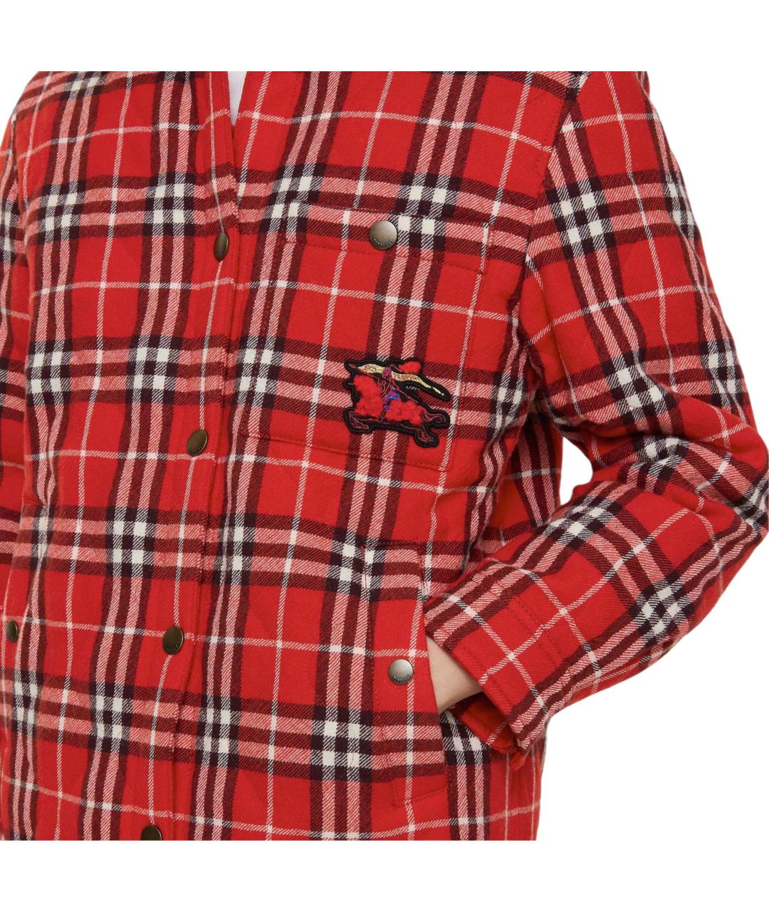 BURBERRY Красный пуховик, фото 2