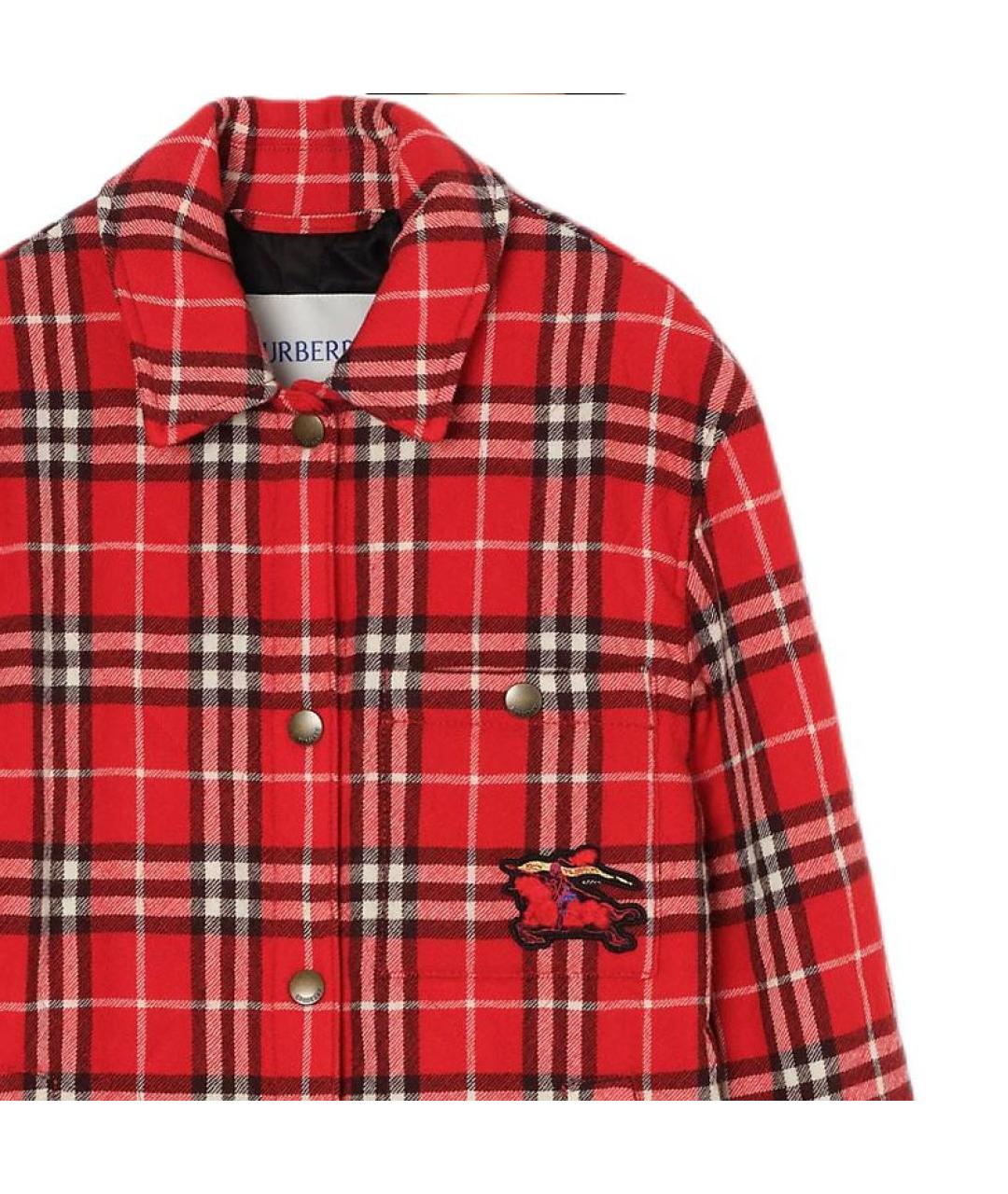 BURBERRY Красный пуховик, фото 3