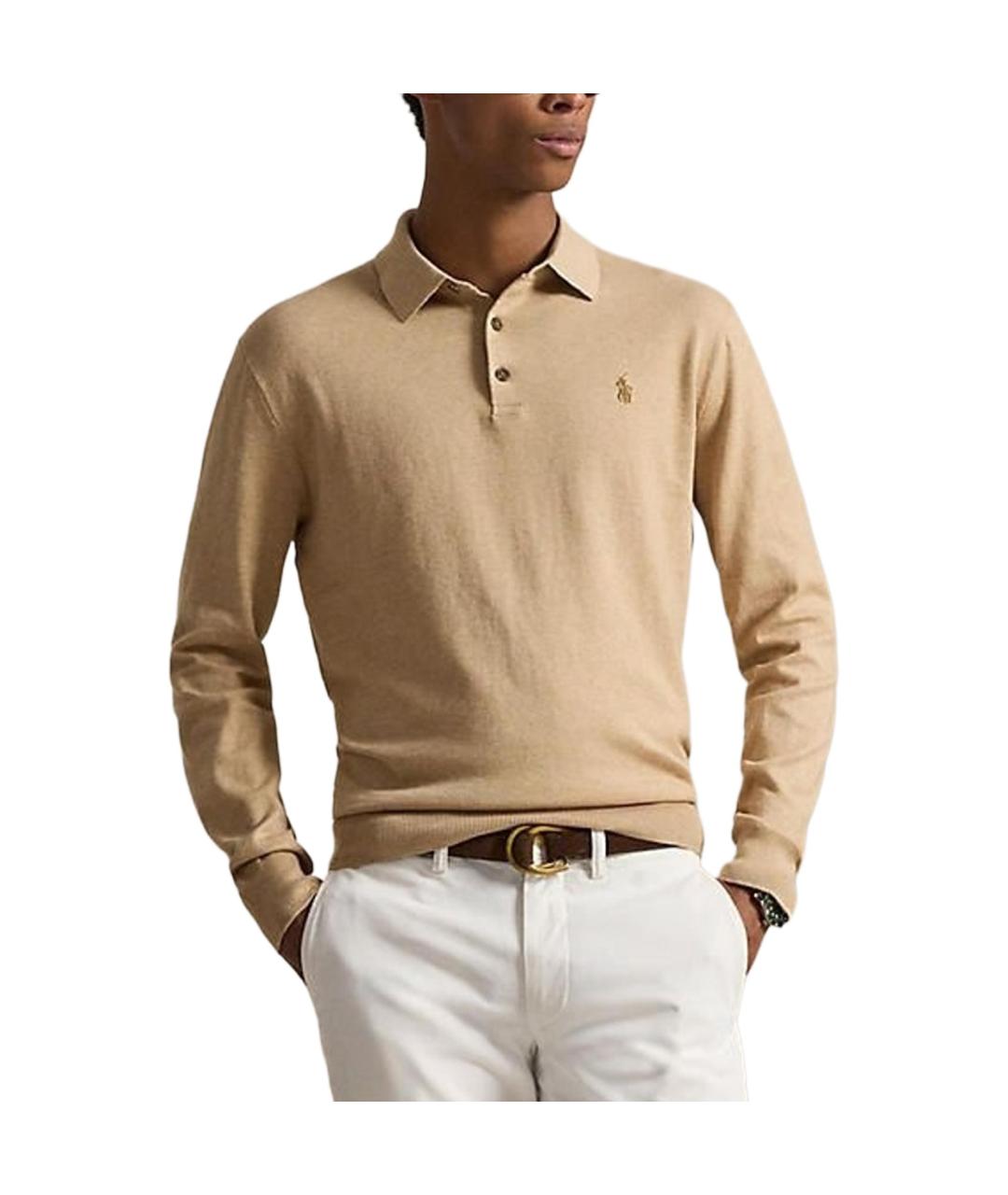 POLO RALPH LAUREN Бежевый джемпер / свитер, фото 3