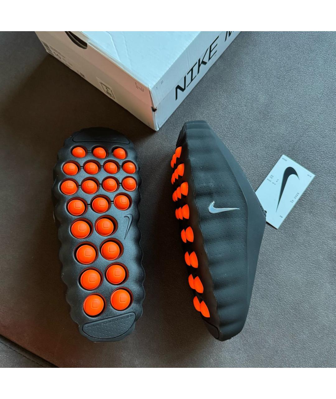 NIKE Черные резиновые шлепанцы, фото 6