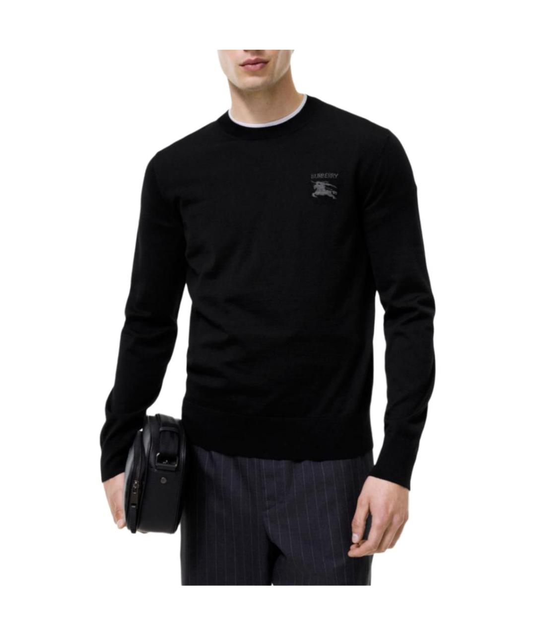 BURBERRY Черный джемпер / свитер, фото 2