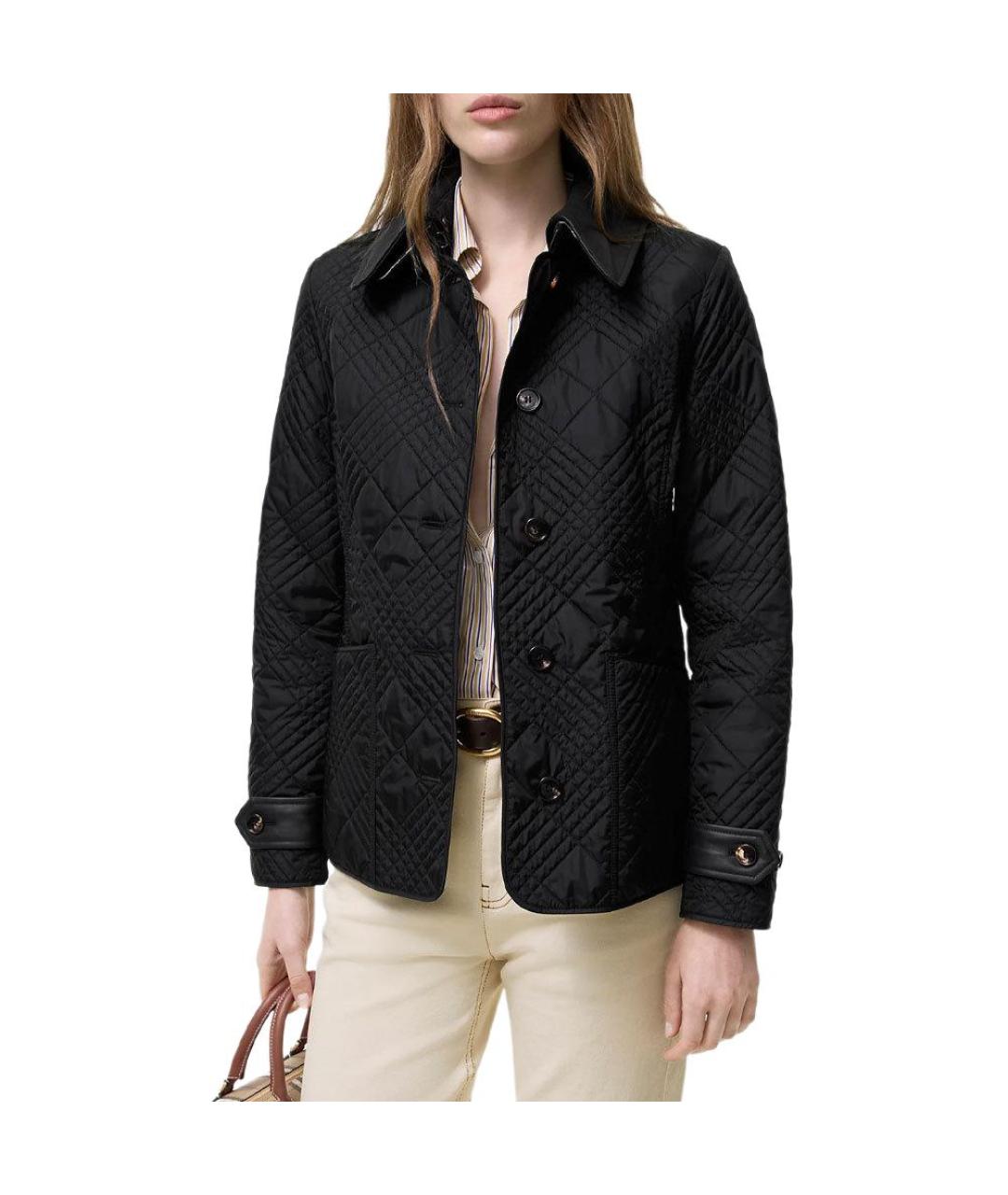BURBERRY Черный пуховик, фото 3