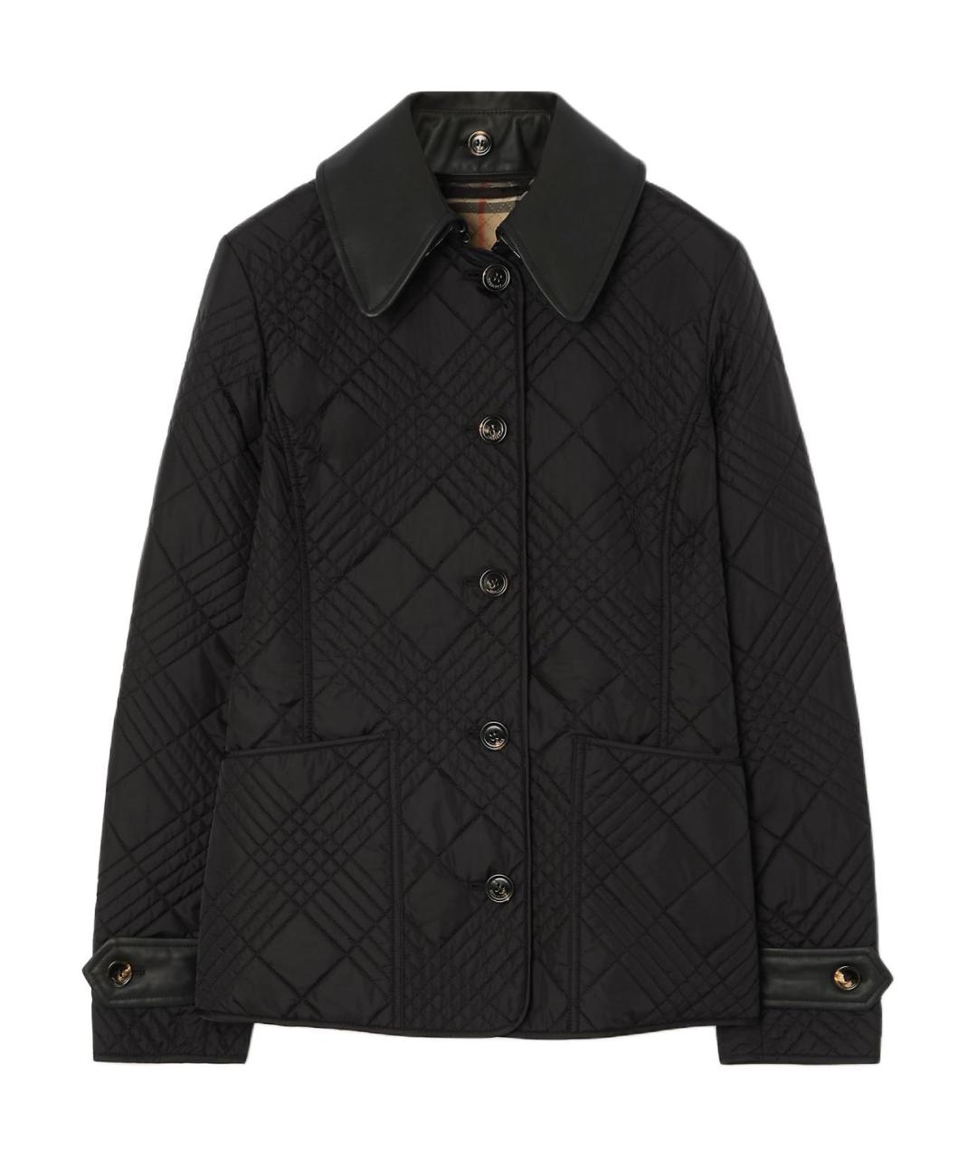 BURBERRY Черный пуховик, фото 1