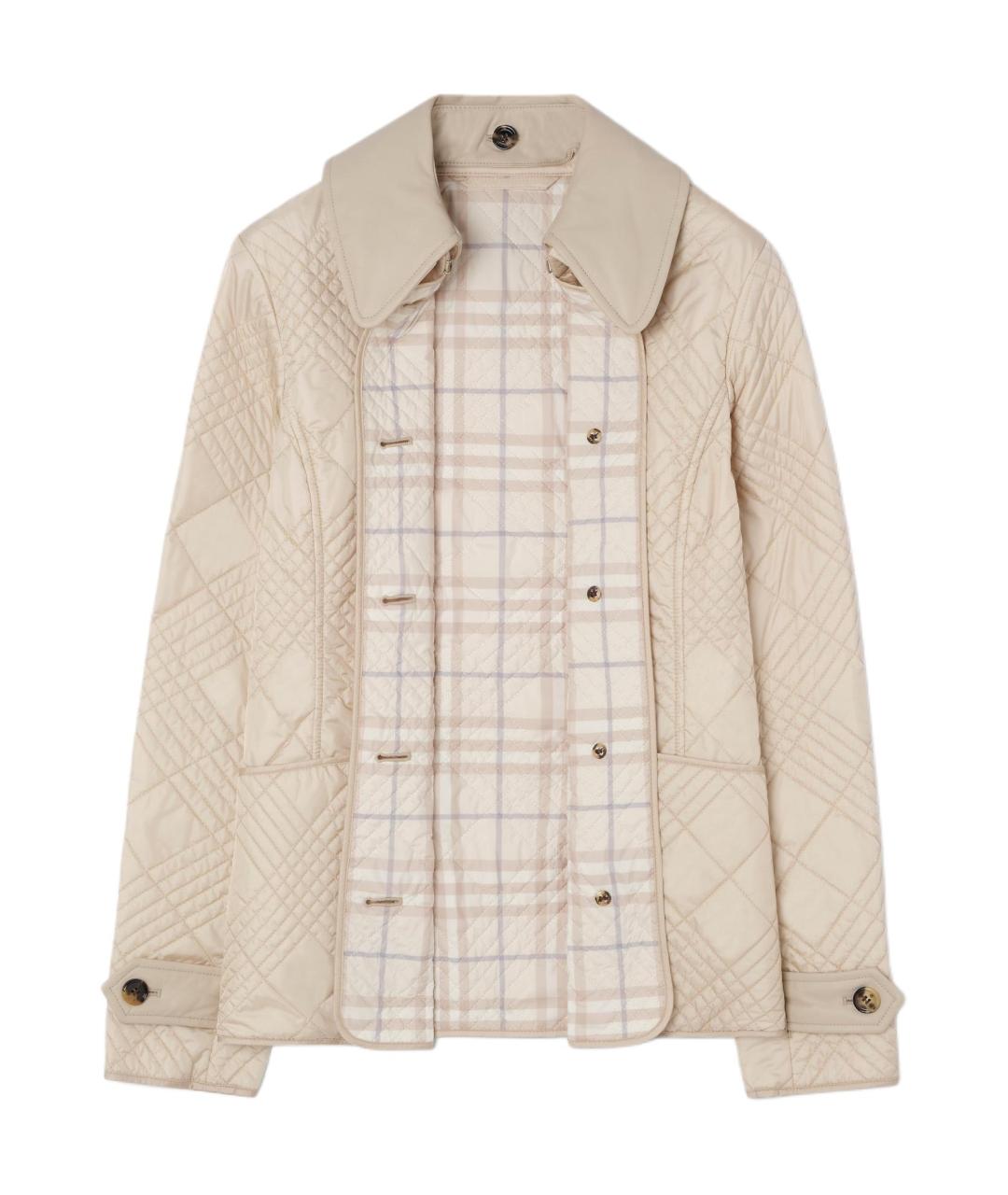 BURBERRY Бежевый пуховик, фото 2