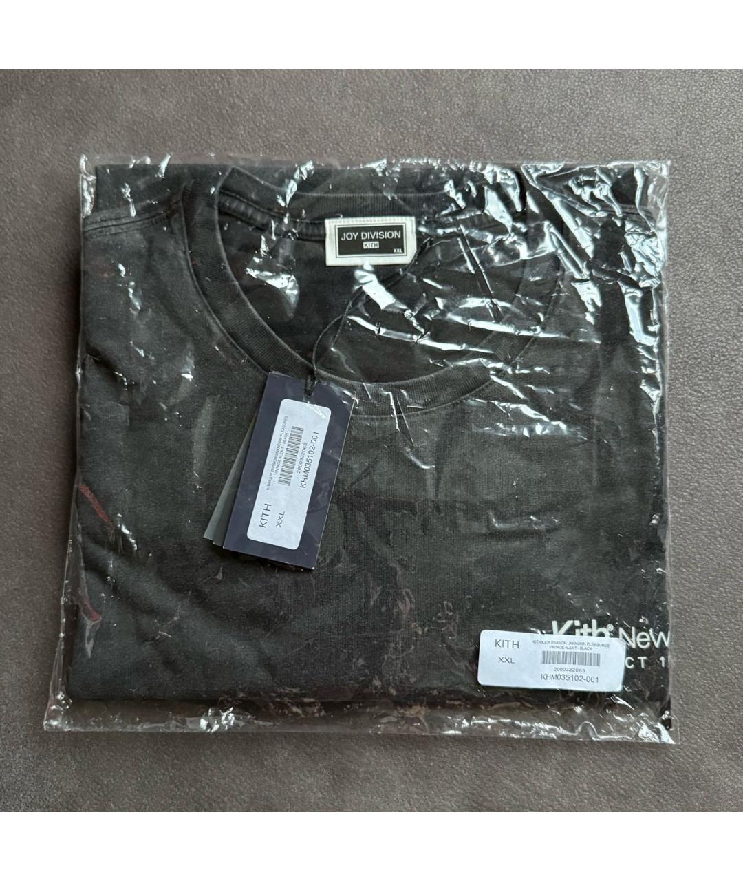 KITH Черная хлопковая футболка, фото 2