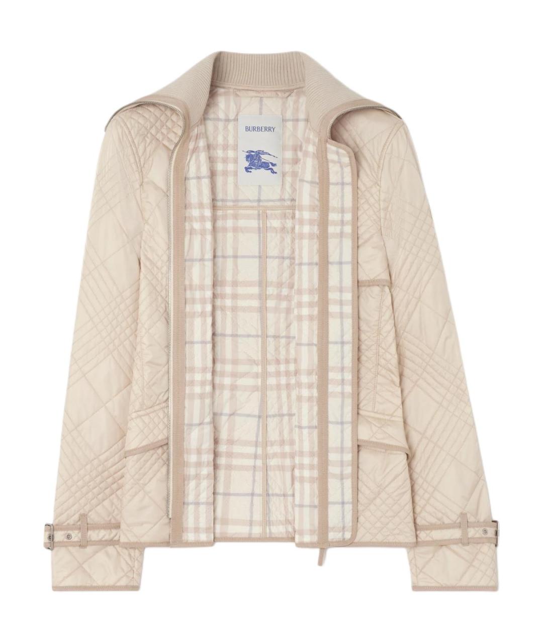 BURBERRY Бежевый пуховик, фото 2
