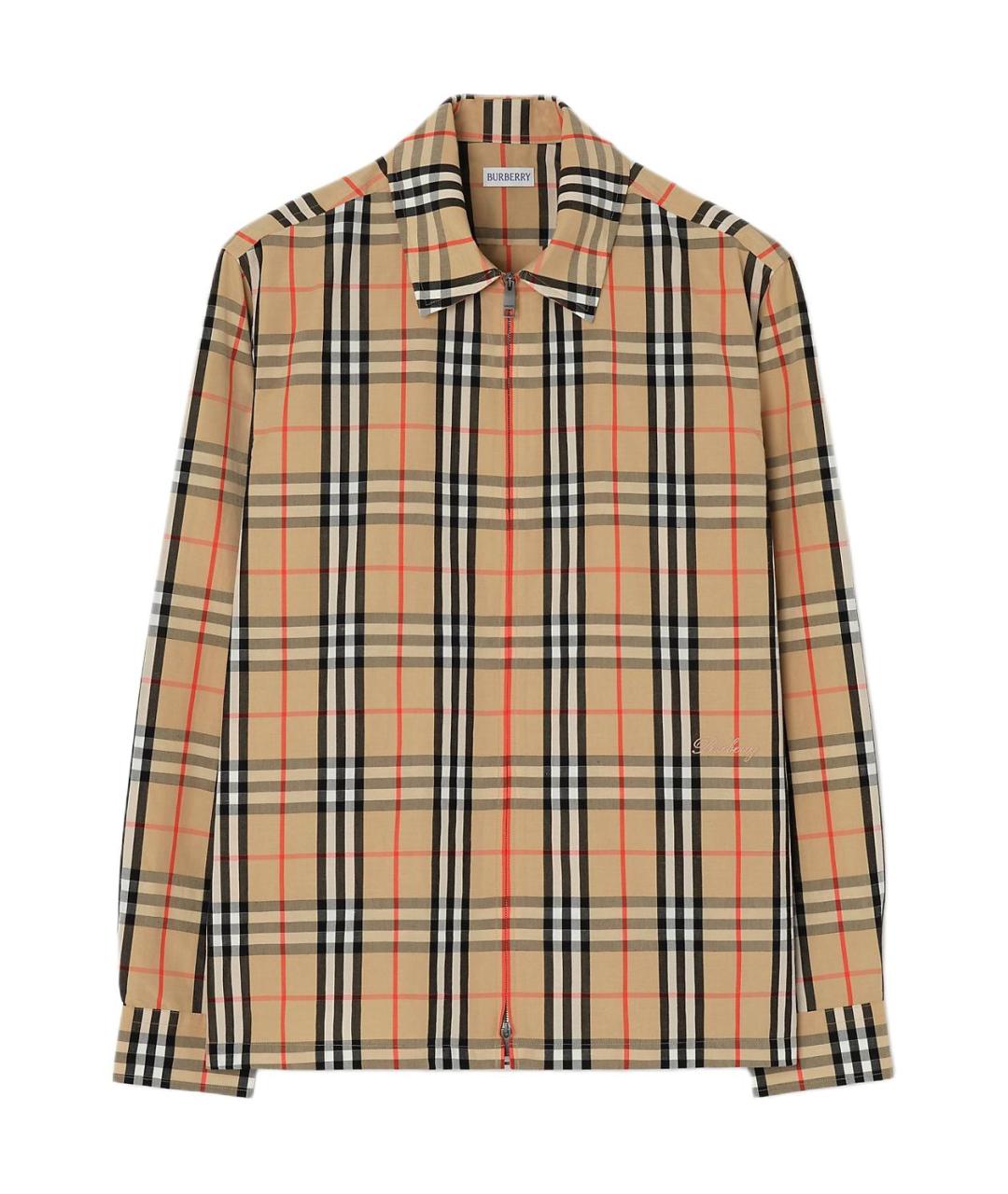 BURBERRY Бежевая классическая рубашка, фото 1