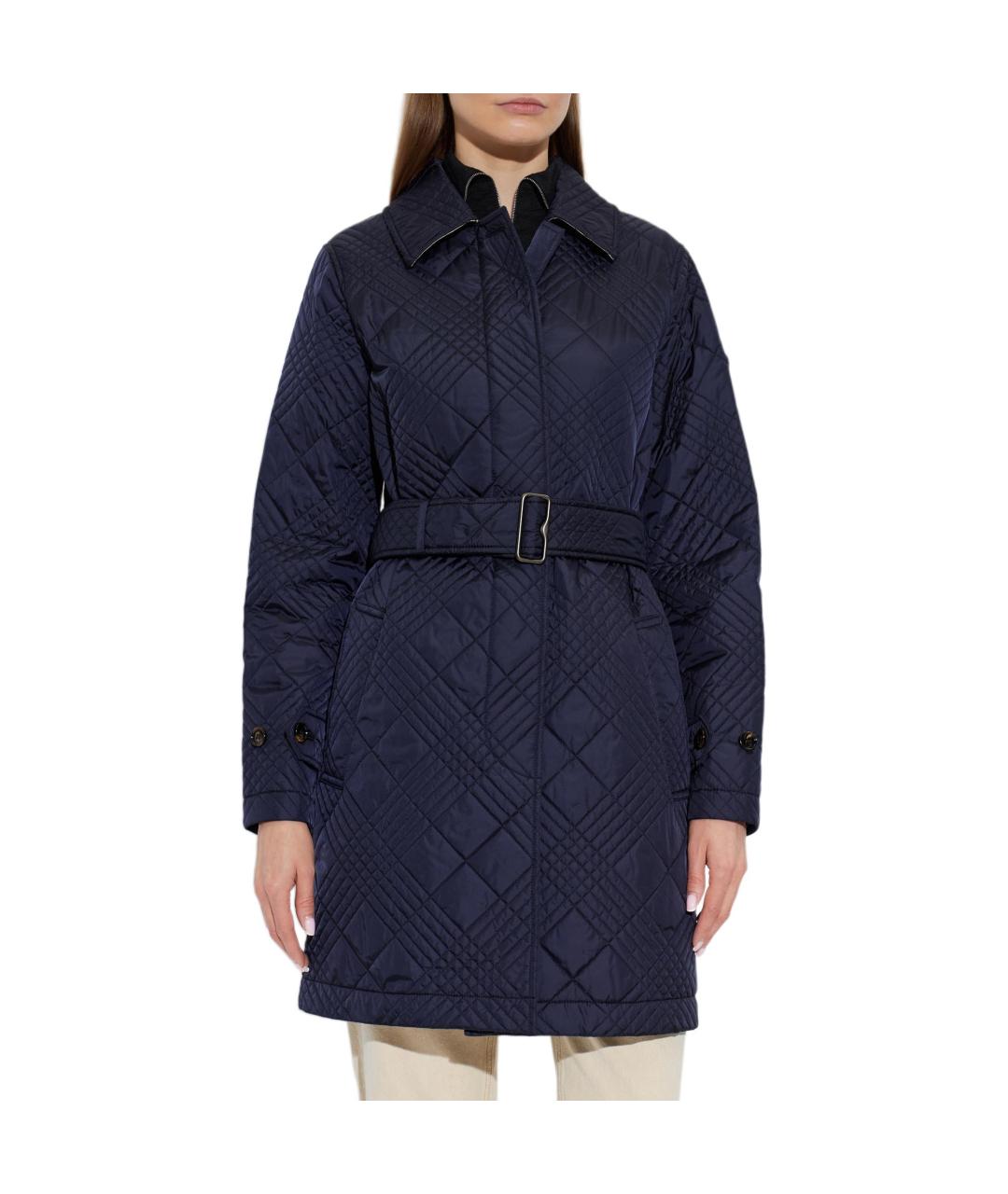 BURBERRY Темно-синий пуховик, фото 3