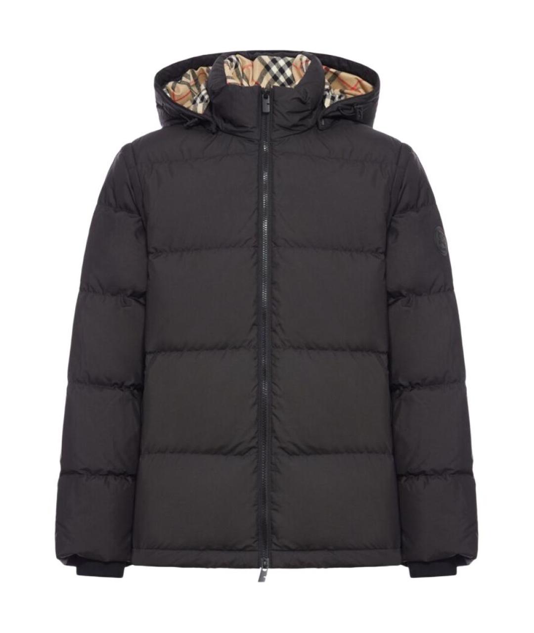 BURBERRY Черный пуховик, фото 1