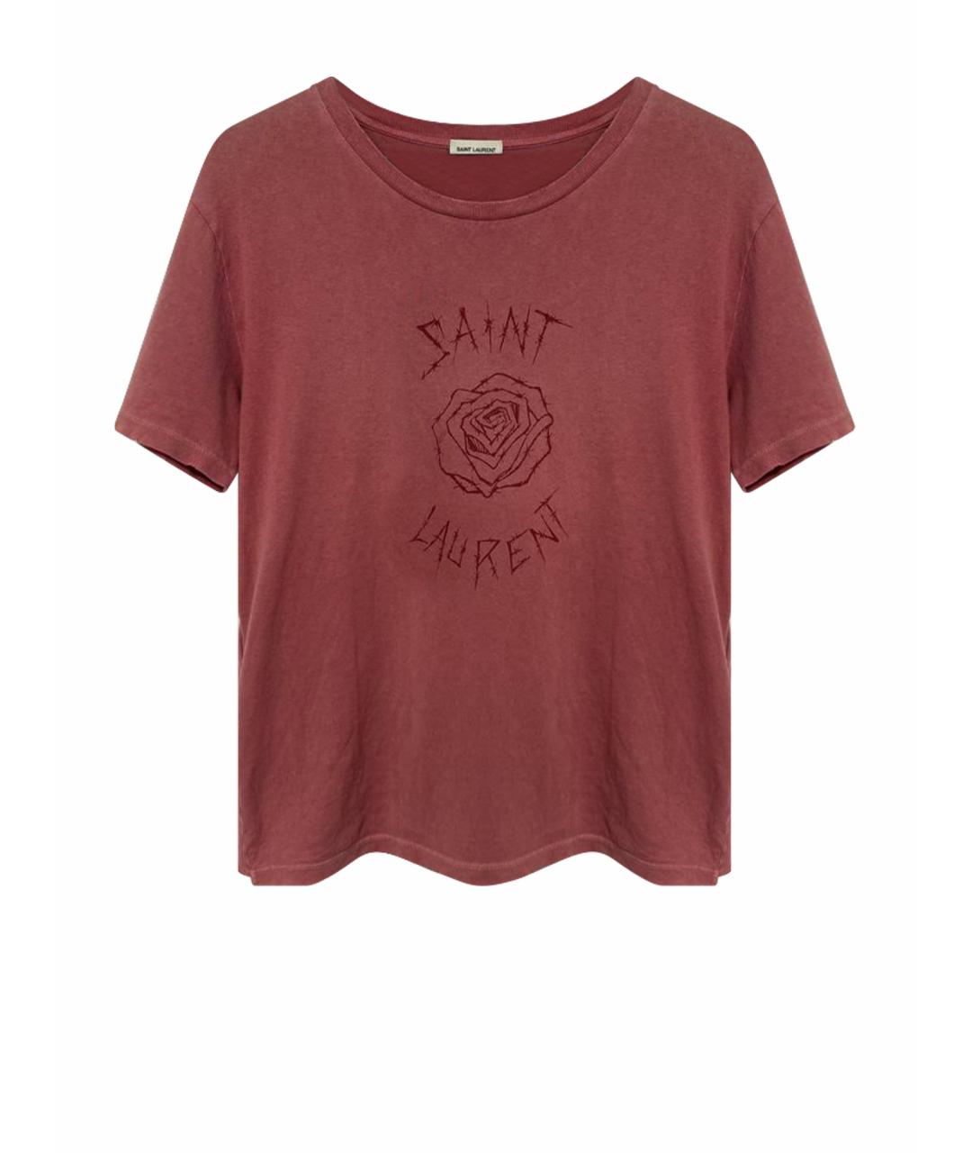 SAINT LAURENT Хлопковая футболка, фото 1