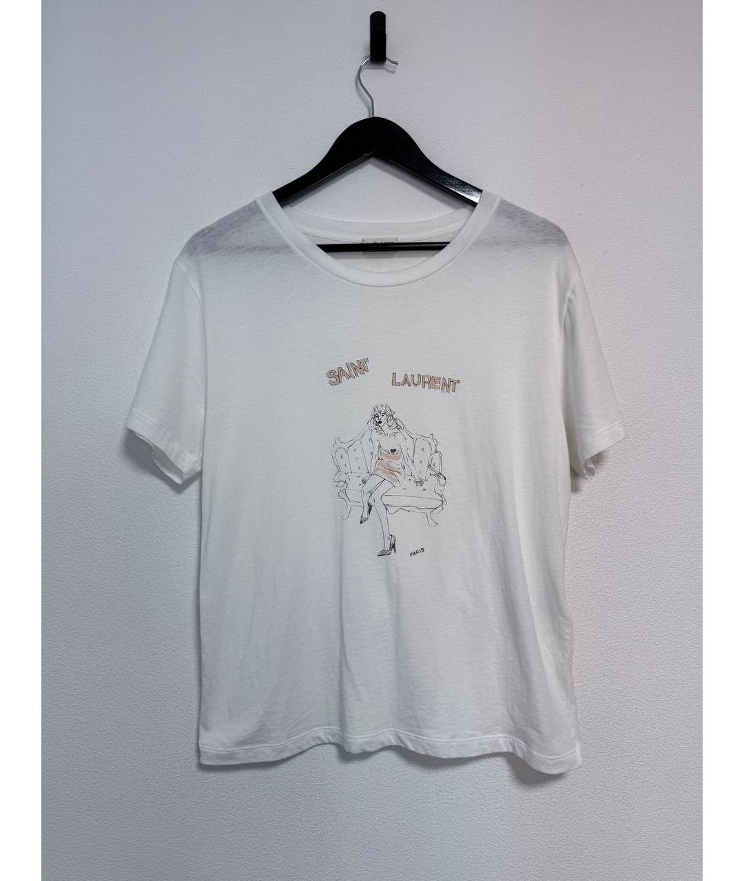 SAINT LAURENT Хлопковая футболка, фото 4