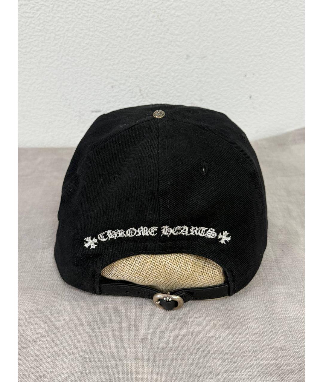 CHROME HEARTS Черная хлопковая кепка/бейсболка, фото 3