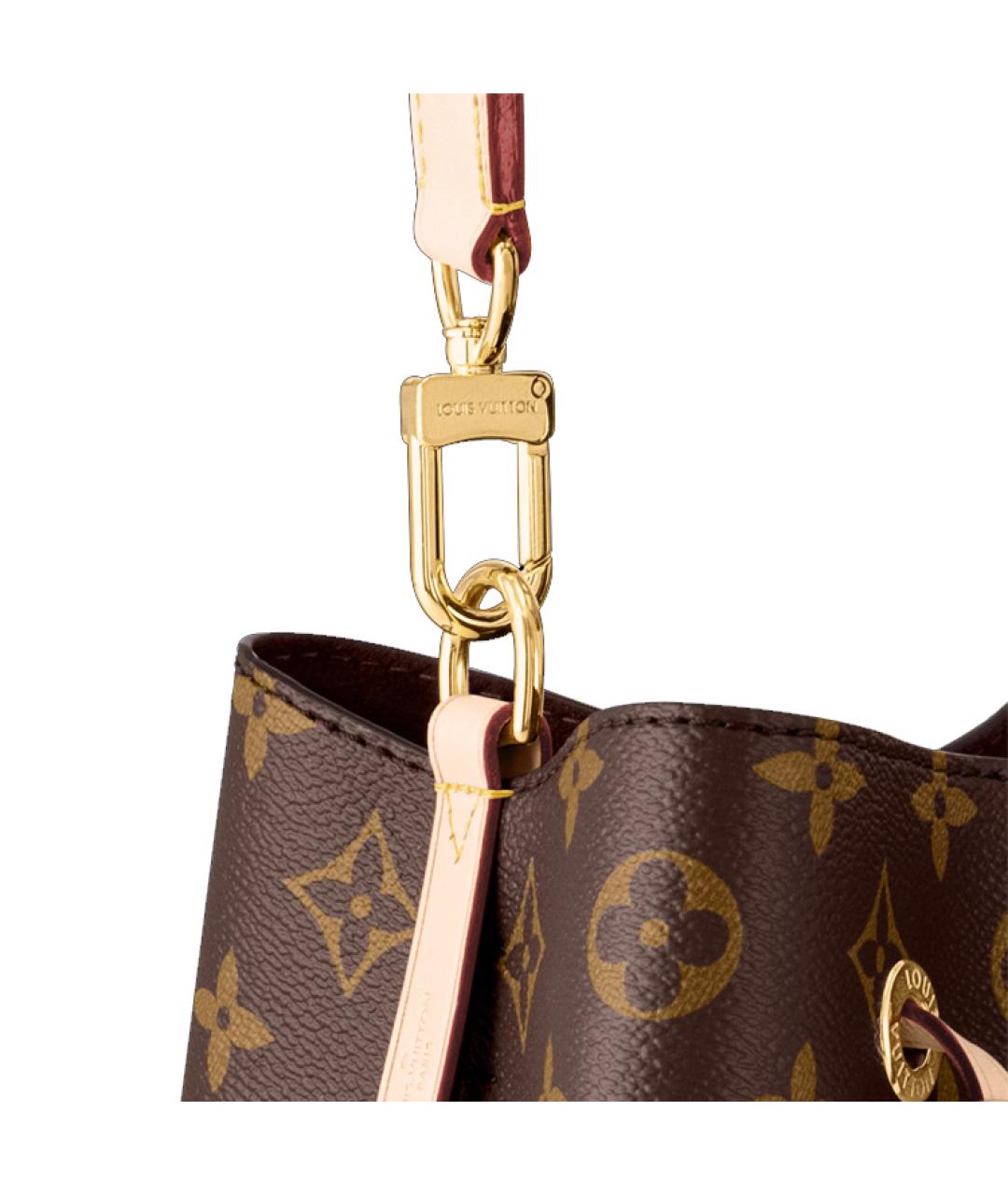 LOUIS VUITTON Коричневая сумка через плечо из канвы, фото 4
