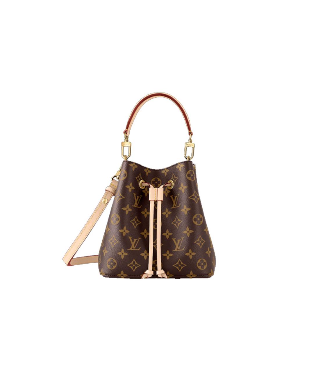 LOUIS VUITTON Коричневая сумка через плечо из канвы, фото 6