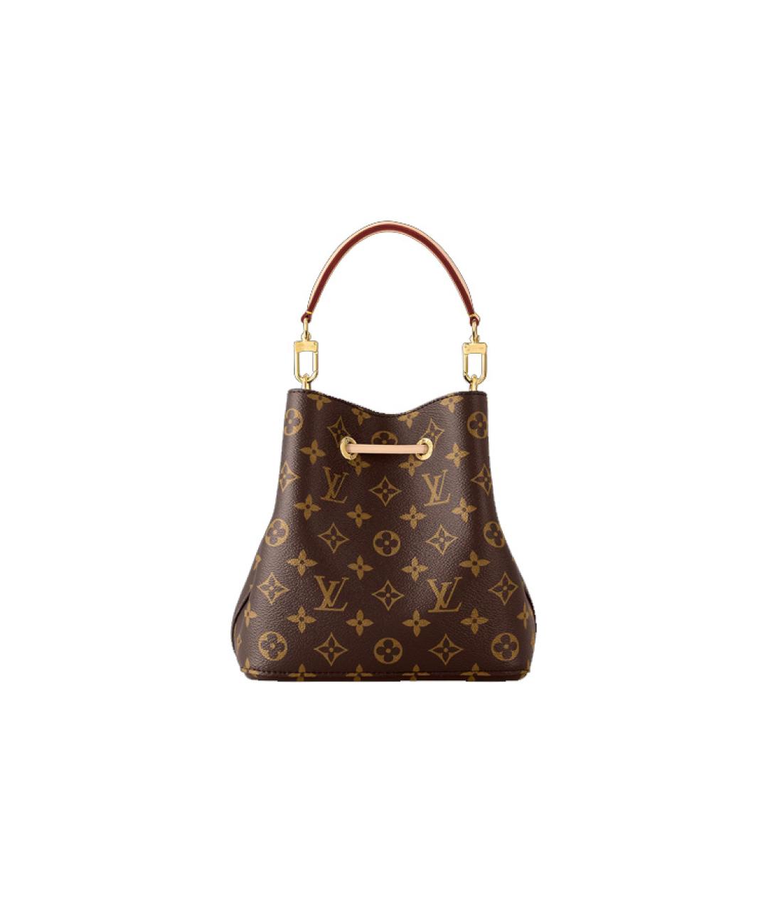 LOUIS VUITTON Коричневая сумка через плечо из канвы, фото 2