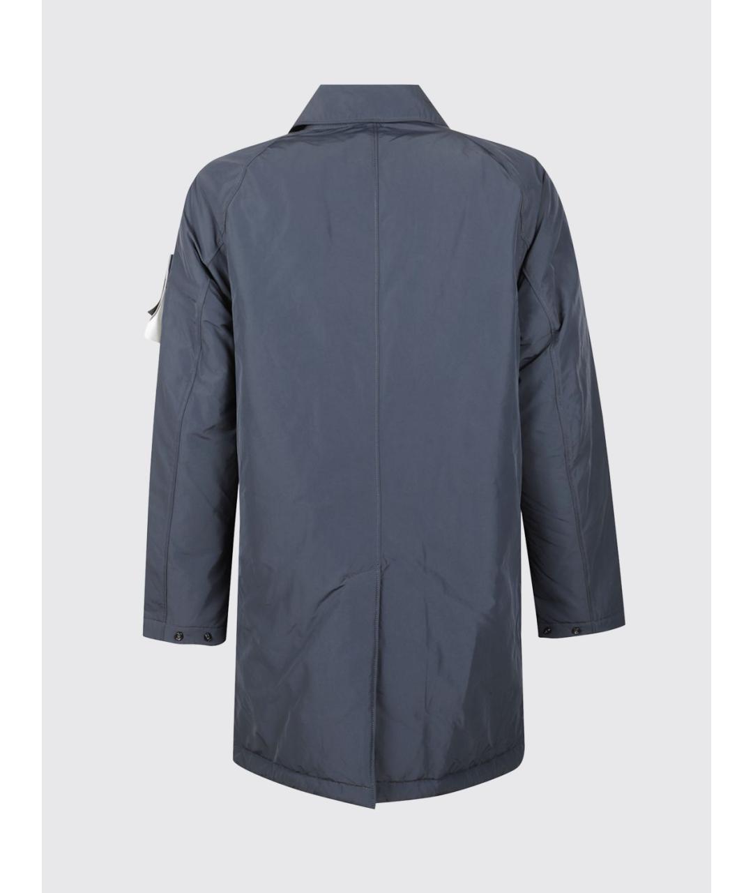 STONE ISLAND Синяя нейлоновая куртка, фото 3