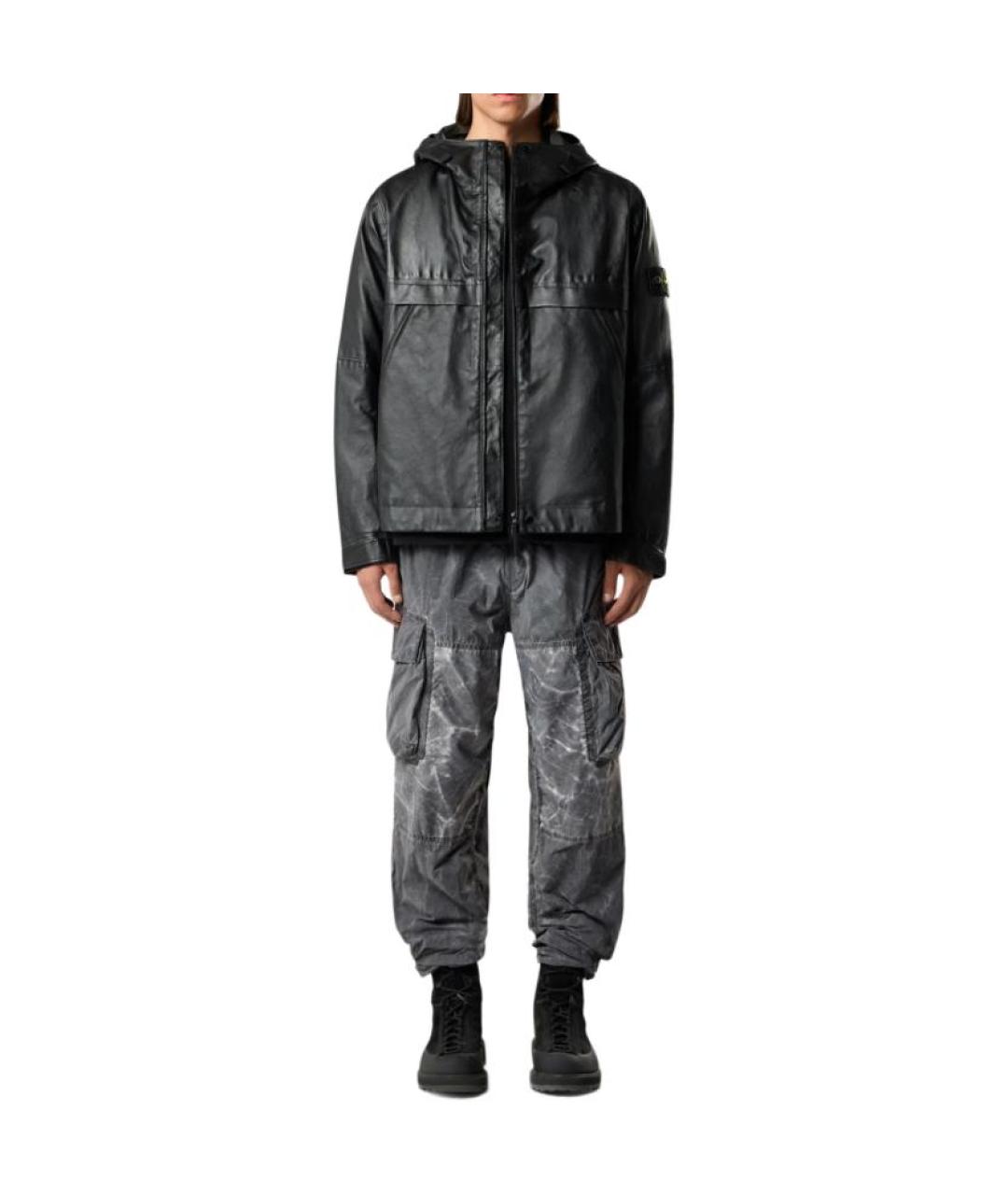 STONE ISLAND Черная куртка, фото 4