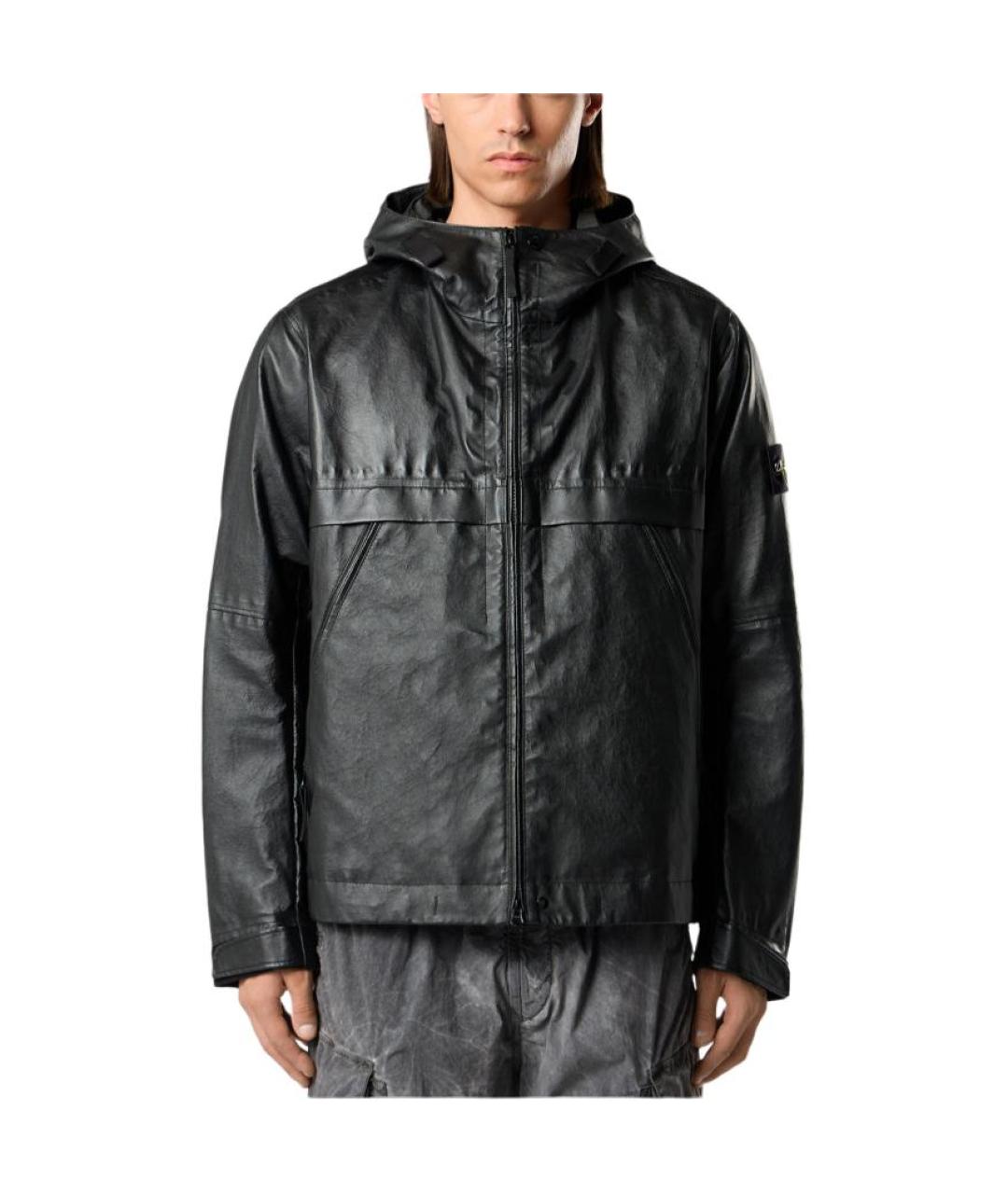 STONE ISLAND Черная куртка, фото 3