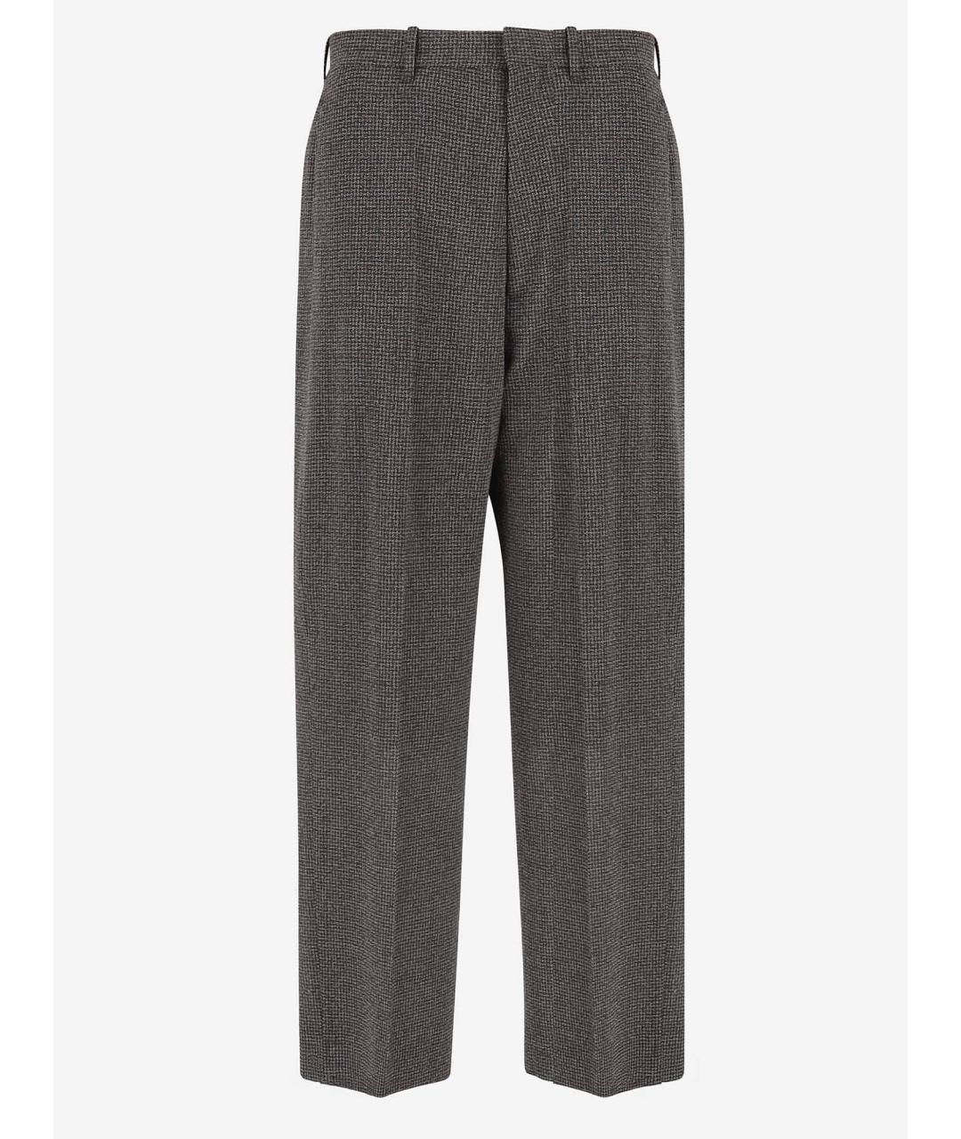 PHOEBE PHILO Мульти шерстяные прямые брюки, фото 4
