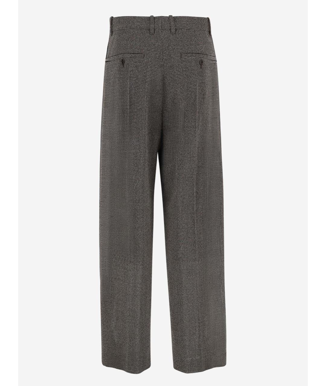 PHOEBE PHILO Мульти шерстяные прямые брюки, фото 2