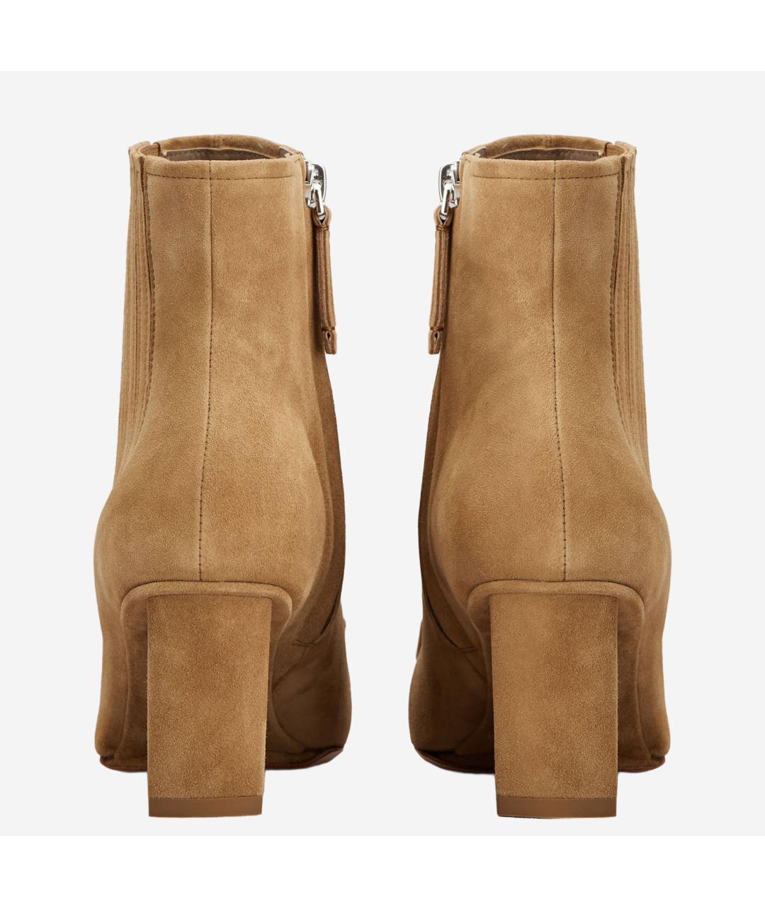 ROGER VIVIER Бежевые замшевые ботильоны, фото 3