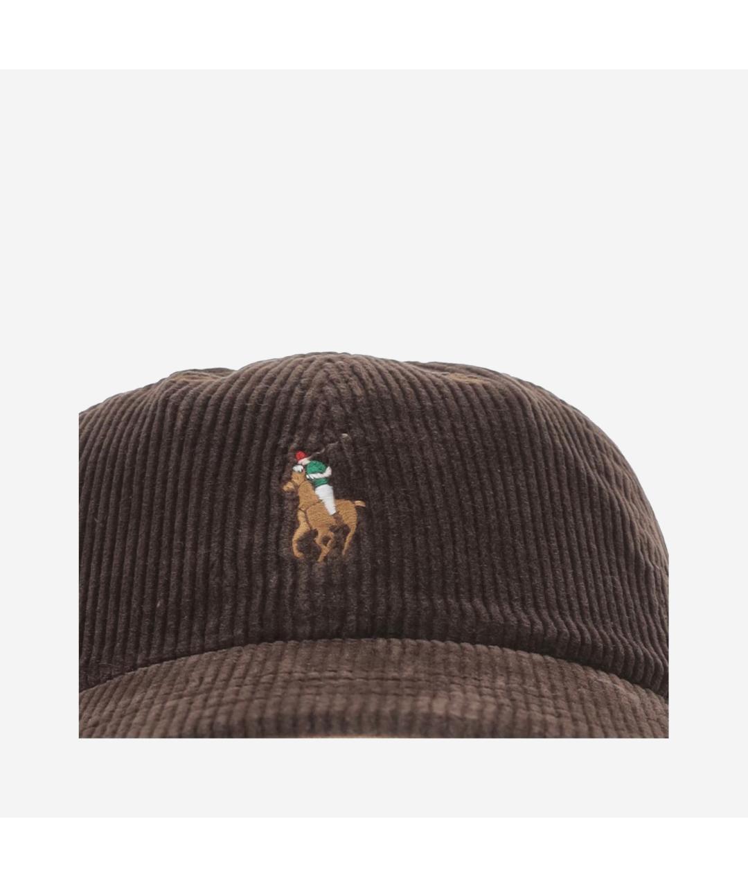 POLO RALPH LAUREN Коричневая хлопковая кепка/бейсболка, фото 4