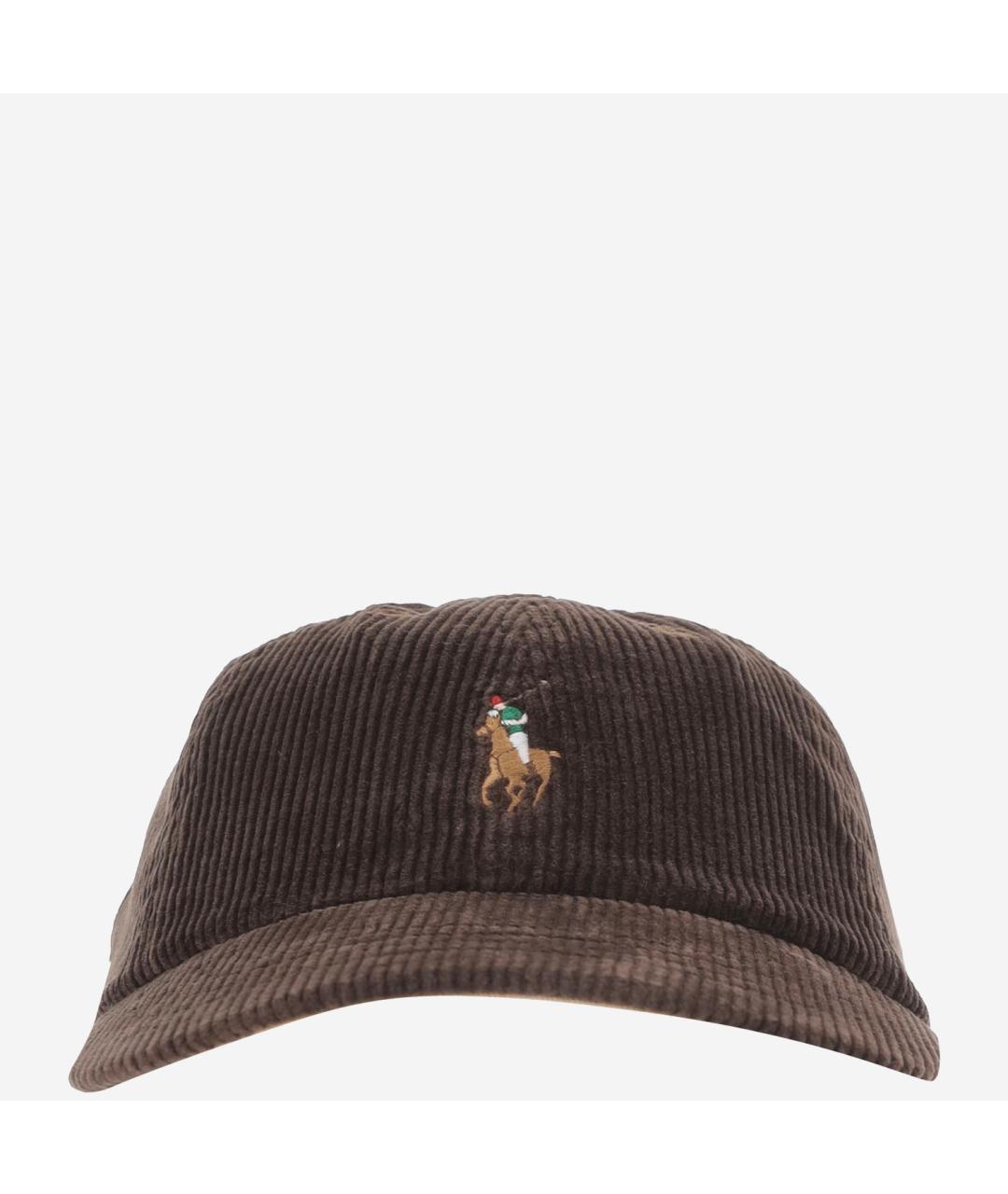 POLO RALPH LAUREN Коричневая хлопковая кепка/бейсболка, фото 5