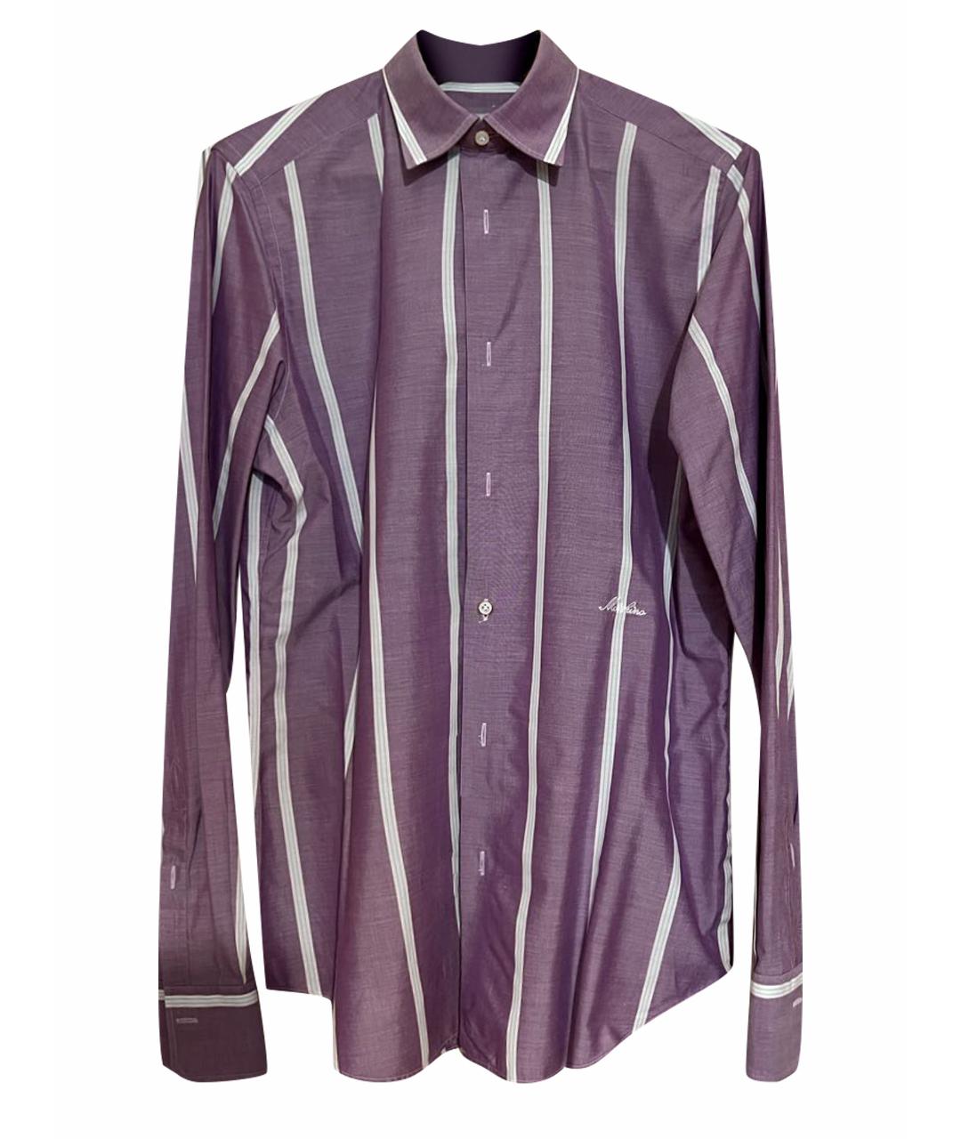 MOSCHINO Фиолетовая хлопковая кэжуал рубашка, фото 1