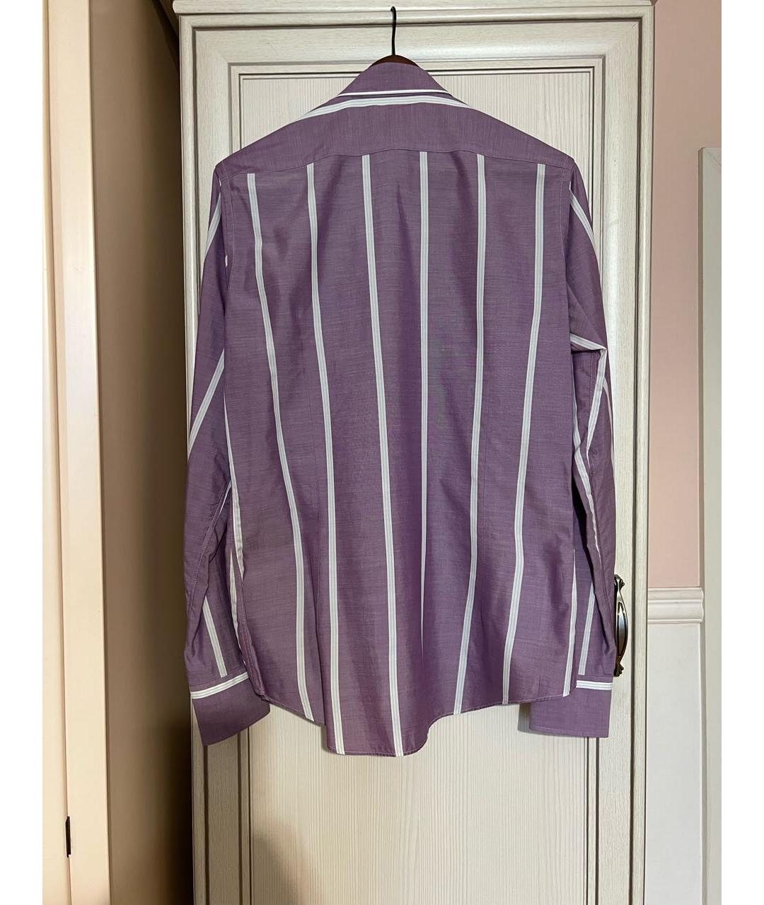 MOSCHINO Фиолетовая хлопковая кэжуал рубашка, фото 2