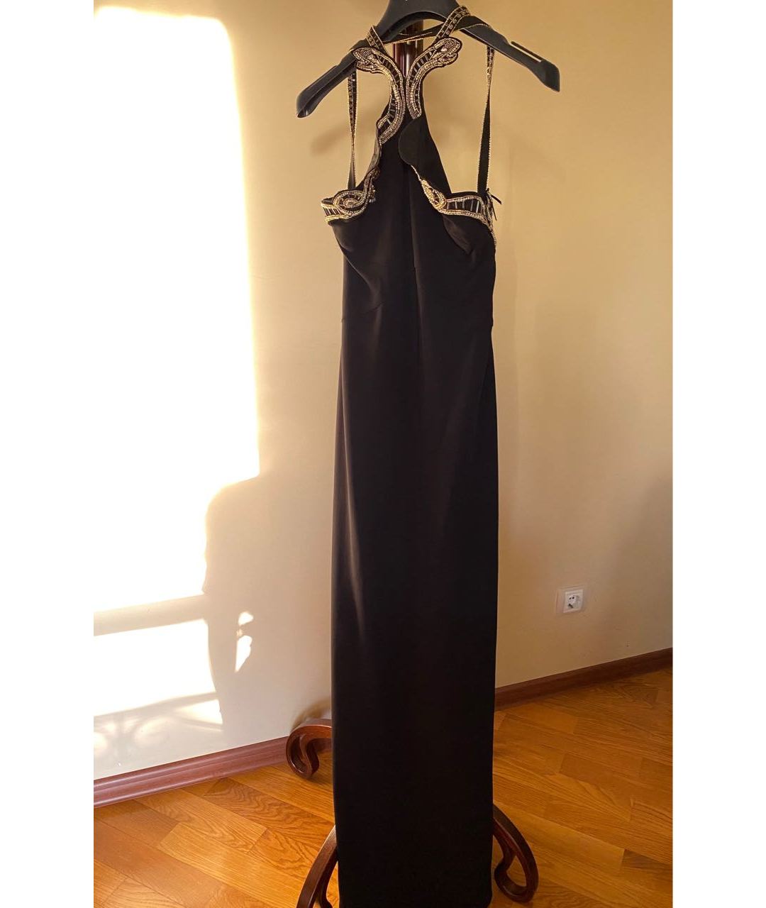 ROBERTO CAVALLI Черное вискозное вечернее платье, фото 8