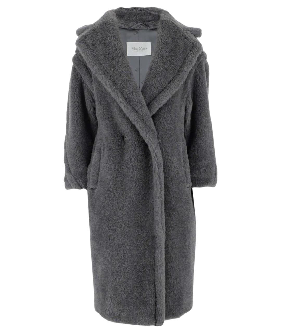 MAX MARA Серое шерстяное пальто, фото 1