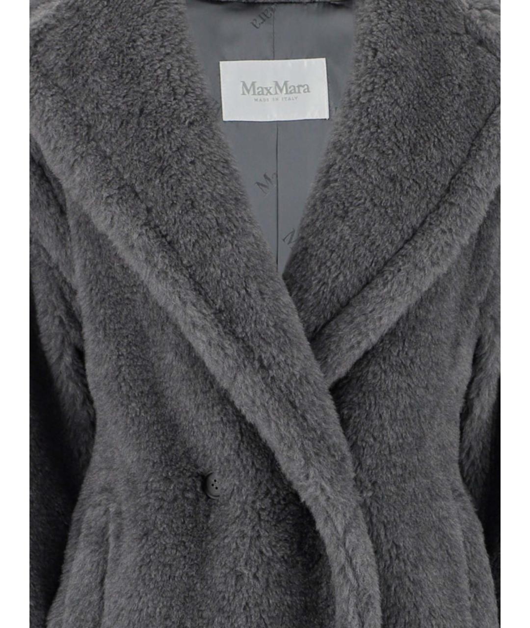 MAX MARA Серое шерстяное пальто, фото 3